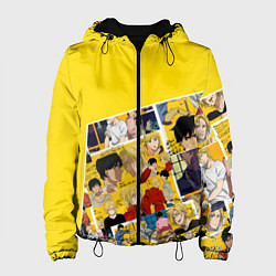 Куртка с капюшоном женская Banana Fish, цвет: 3D-черный
