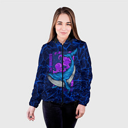Куртка с капюшоном женская Кит мечтатель The dreamer, цвет: 3D-черный — фото 2