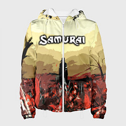 Куртка с капюшоном женская SAMURAI PROJECT RED, цвет: 3D-белый