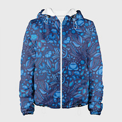 Куртка с капюшоном женская ГЖЕЛЬ, цвет: 3D-белый