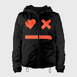 Куртка с капюшоном женская Smile Love Death and Robots, цвет: 3D-черный