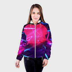 Куртка с капюшоном женская IN DA CLUB!, цвет: 3D-белый — фото 2