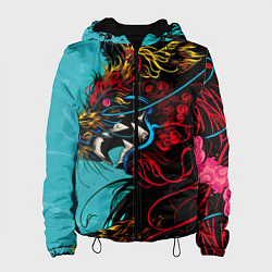 Куртка с капюшоном женская Дракон Dragon, цвет: 3D-черный