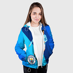 Куртка с капюшоном женская Бернарду Силва Манчестер Сити, цвет: 3D-белый — фото 2