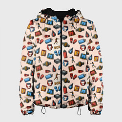 Куртка с капюшоном женская Box, цвет: 3D-черный
