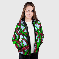 Куртка с капюшоном женская Кракен Kraken, цвет: 3D-черный — фото 2