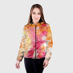 Куртка с капюшоном женская Яркая Bright colors Z, цвет: 3D-черный — фото 2