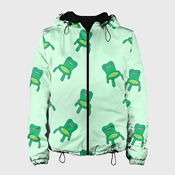 Куртка с капюшоном женская Froggy crossing, цвет: 3D-черный