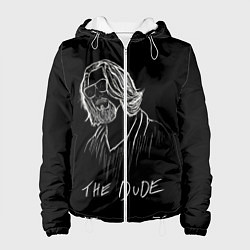 Куртка с капюшоном женская THE DUDE Большой Лебовски, цвет: 3D-белый