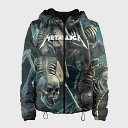 Куртка с капюшоном женская Metallica Metal Skull, цвет: 3D-черный