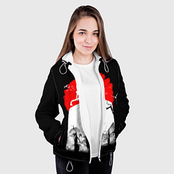 Куртка с капюшоном женская Кэн Рюгудзи Токийские мстители, цвет: 3D-белый — фото 2