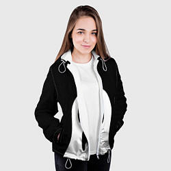 Куртка с капюшоном женская Привидение, цвет: 3D-белый — фото 2