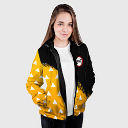 Куртка с капюшоном женская КОСТЮМ ЗЕНИЦУ ZENITSU KNY, цвет: 3D-черный — фото 2