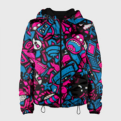 Женская куртка Мультяшные кислотные картинки