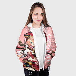 Куртка с капюшоном женская Genshin Impact, Янь Фэй, цвет: 3D-белый — фото 2
