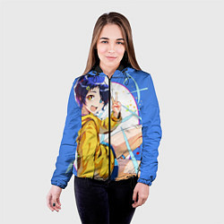 Куртка с капюшоном женская Приоритет чудо-яйца, цвет: 3D-черный — фото 2