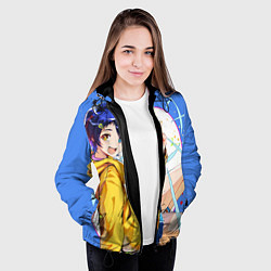 Куртка с капюшоном женская Приоритет чудо-яйца, цвет: 3D-черный — фото 2