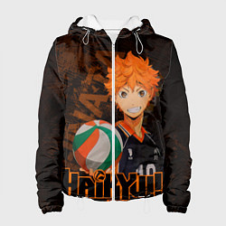 Куртка с капюшоном женская Хината Волейбол, цвет: 3D-белый