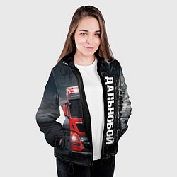 Куртка с капюшоном женская Дальнобой Red Truck, цвет: 3D-черный — фото 2