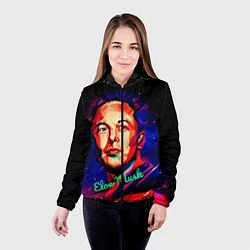 Куртка с капюшоном женская ElonMuskА НА ВАС НЕТ, цвет: 3D-черный — фото 2