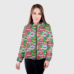 Куртка с капюшоном женская Торт, цвет: 3D-черный — фото 2