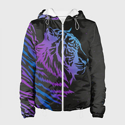 Куртка с капюшоном женская Tiger Neon, цвет: 3D-белый