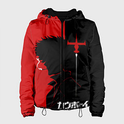 Куртка с капюшоном женская Ковбой Бибоп с сигаретой, цвет: 3D-черный