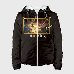 Куртка с капюшоном женская Зинуцу Агацума входит в режим боя, цвет: 3D-белый