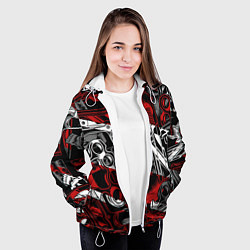 Куртка с капюшоном женская Оружейный барон, цвет: 3D-белый — фото 2