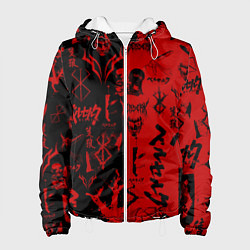 Женская куртка BERSERK BLACK RED БЕРСЕРК ПАТТЕРН