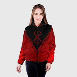 Куртка с капюшоном женская Berserk - Берсерк, цвет: 3D-черный — фото 2