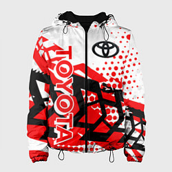 Куртка с капюшоном женская Toyota Тойота, цвет: 3D-черный