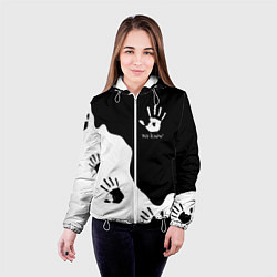 Куртка с капюшоном женская TES WE KNOW МЫ ЗНАЕМ, цвет: 3D-белый — фото 2