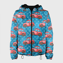 Женская куртка Машинки детский рисунок
