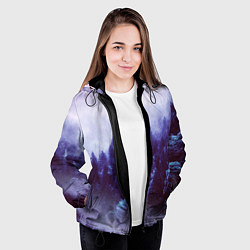 Куртка с капюшоном женская ЛЕСНОЙ ТУМАН, цвет: 3D-черный — фото 2