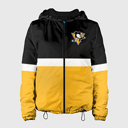 Куртка с капюшоном женская Питтсбург Пингвинз НХЛ, цвет: 3D-черный
