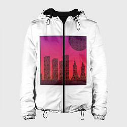 Куртка с капюшоном женская QR-Town, цвет: 3D-черный