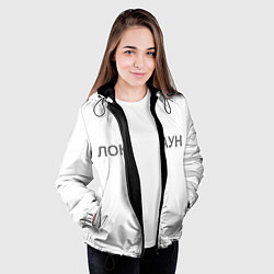 Куртка с капюшоном женская QR Локдаун, цвет: 3D-черный — фото 2