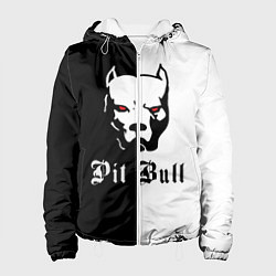Куртка с капюшоном женская Pit Bull боец, цвет: 3D-белый