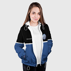 Куртка с капюшоном женская VW Два цвета, цвет: 3D-белый — фото 2