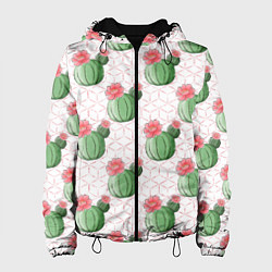 Женская куртка Паттерн из кактусов