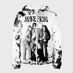 Куртка с капюшоном женская Maneskin Монэскин, рок - группа, цвет: 3D-белый