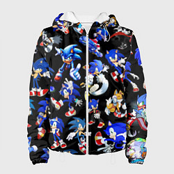 Куртка с капюшоном женская SONIC PATTERN HERO СОННИК, цвет: 3D-белый