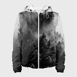 Куртка с капюшоном женская МРАЧНЫЙ ЛЕС FOREST, цвет: 3D-белый