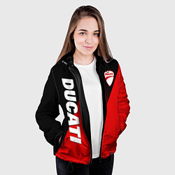 Куртка с капюшоном женская DUCATI RED DEVIL MOTOCYCLE, цвет: 3D-черный — фото 2