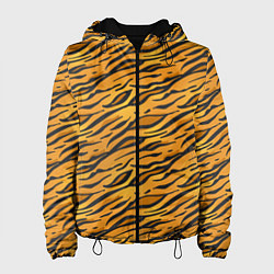 Куртка с капюшоном женская Тигровый Окрас Tiger, цвет: 3D-черный