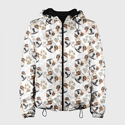 Куртка с капюшоном женская Английский Бульдог Bulldog, цвет: 3D-черный