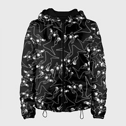 Куртка с капюшоном женская KIZARU HAUNTED FAMILY ПАТТЕРН, цвет: 3D-черный