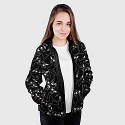 Куртка с капюшоном женская KIZARU HAUNTED FAMILY ПАТТЕРН, цвет: 3D-черный — фото 2