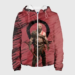Куртка с капюшоном женская Кратос God of War, цвет: 3D-белый